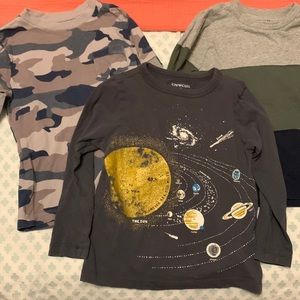JCrew Crewcuts boys size 2 long sleeve tee shirts